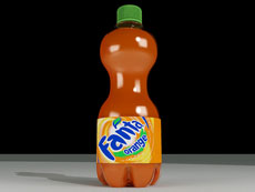 Modelado Botella Fanta